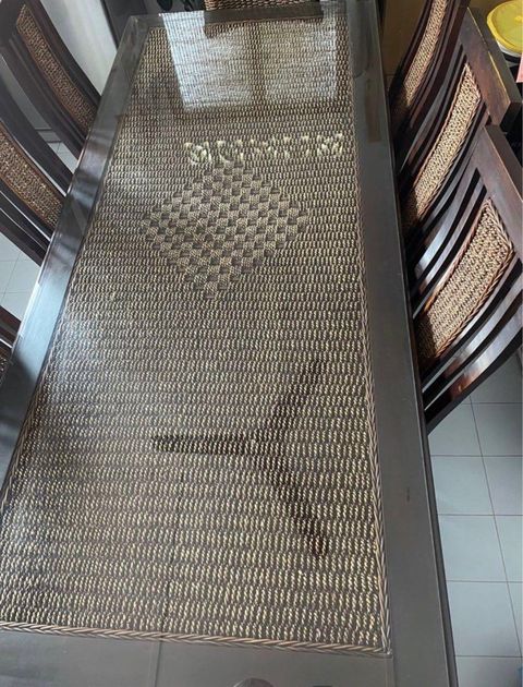 Balinese Teak Wood Dining Table, Furniture & Home Living, Furniture ... pertaining to Exploring the cultural significance of balinese teak dining table craftsmanship